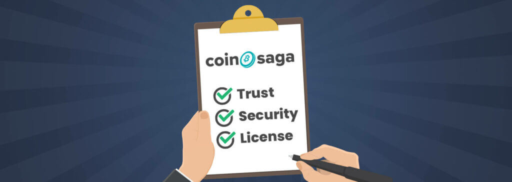 Coinsaga license satey and trust